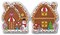 Magnet. Gingerbread house 1132 Plastic Canvas Counted Cross Stitch Kit